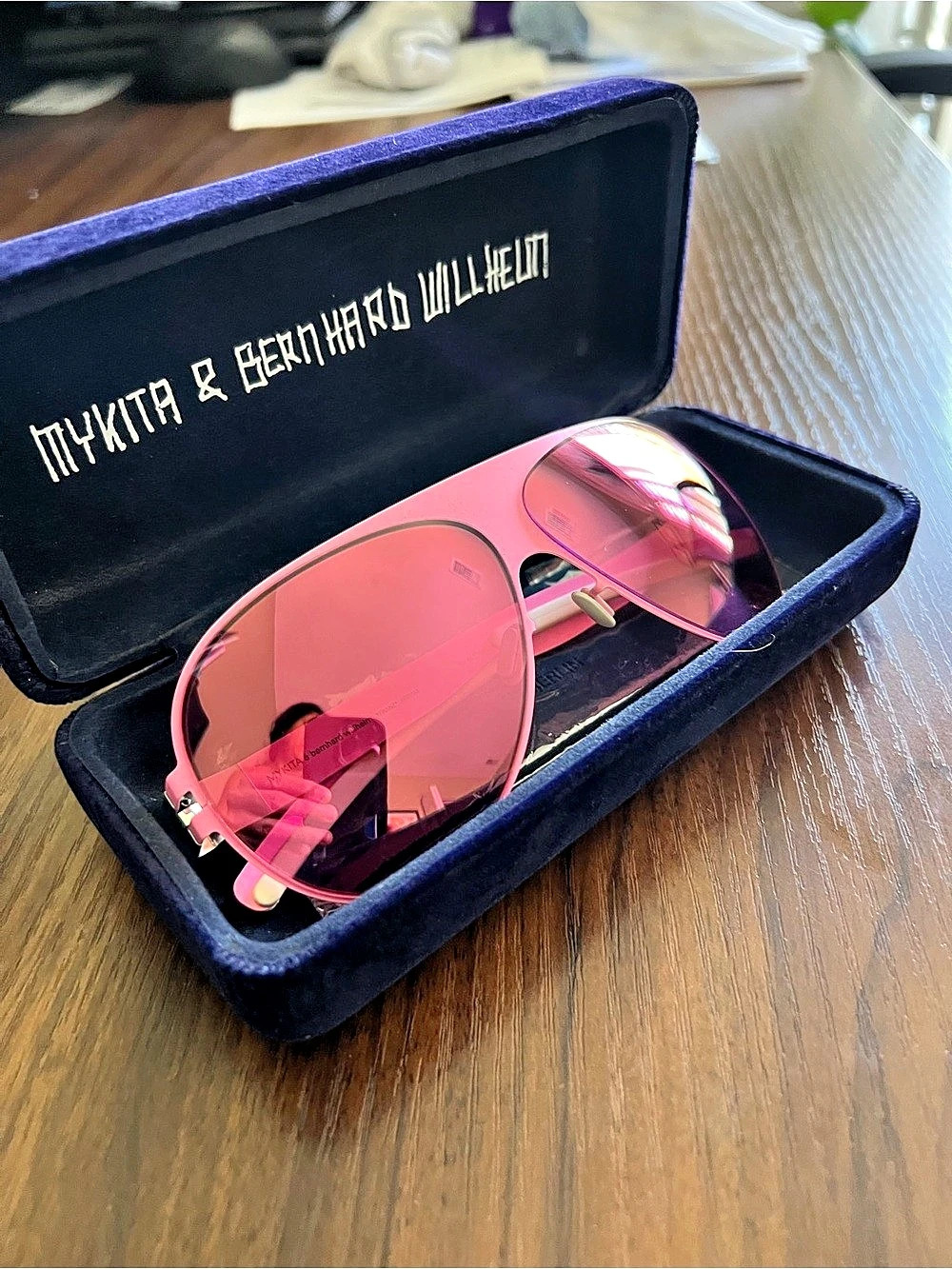 MYKITA & Bernhard Willhelm Franz Pink & Purple Sunglasses